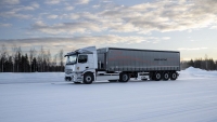 Mercedes eActros recorriendo 3.000 kilómetros