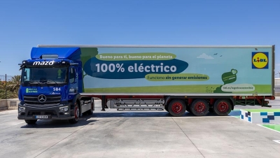 Lidl introduce los primeros camiones eléctricos en la distribución de Canarias