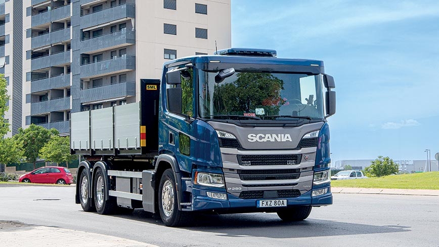 Prueba del Scania P280 PHEV 