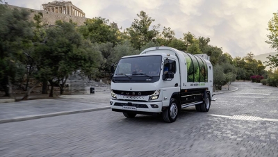 El nuevo FUSO eCanter impresiona a las ciudades griegas